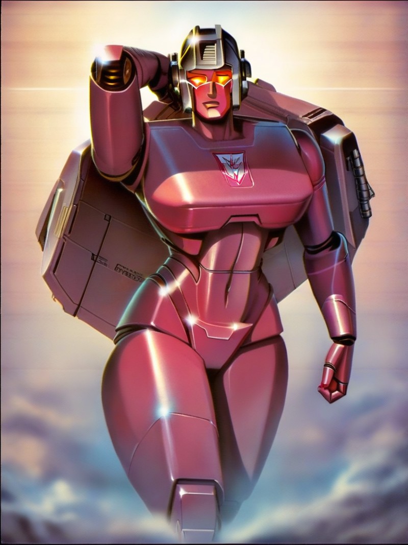 chrome woman, G1, more then meets the eye[, large breasts:, Transformers:0.4]
score_8_up <lora:Transformers G1 Boxart-0000...